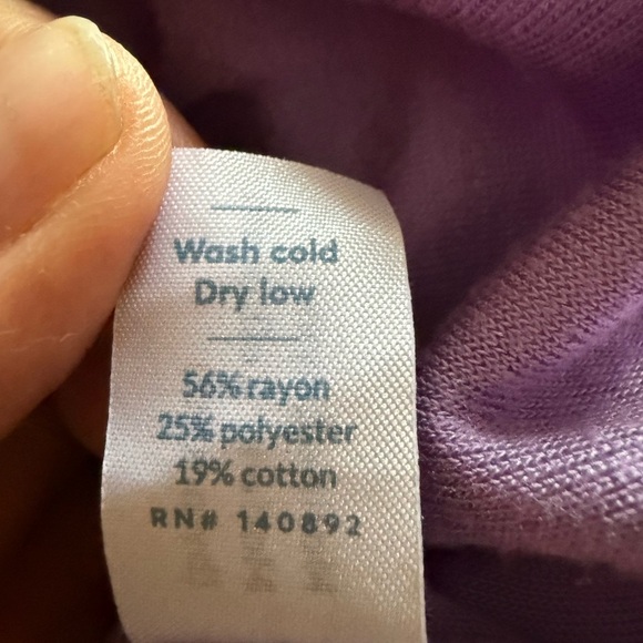 Marine Layer Lavender Long Sleeve cropped T tshirt size M - Picture 7 of 7